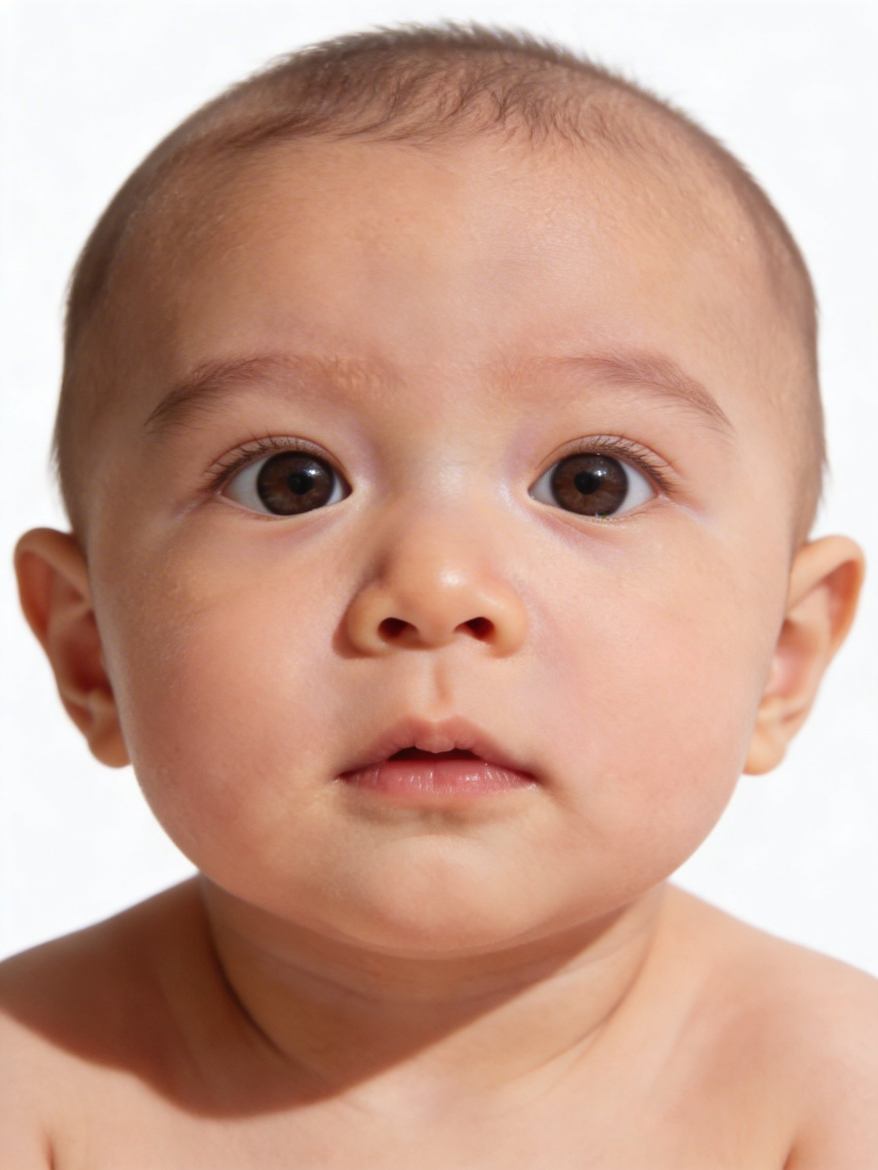 Techniques to get a baby's eyes open and looking at the camera for a passport photo